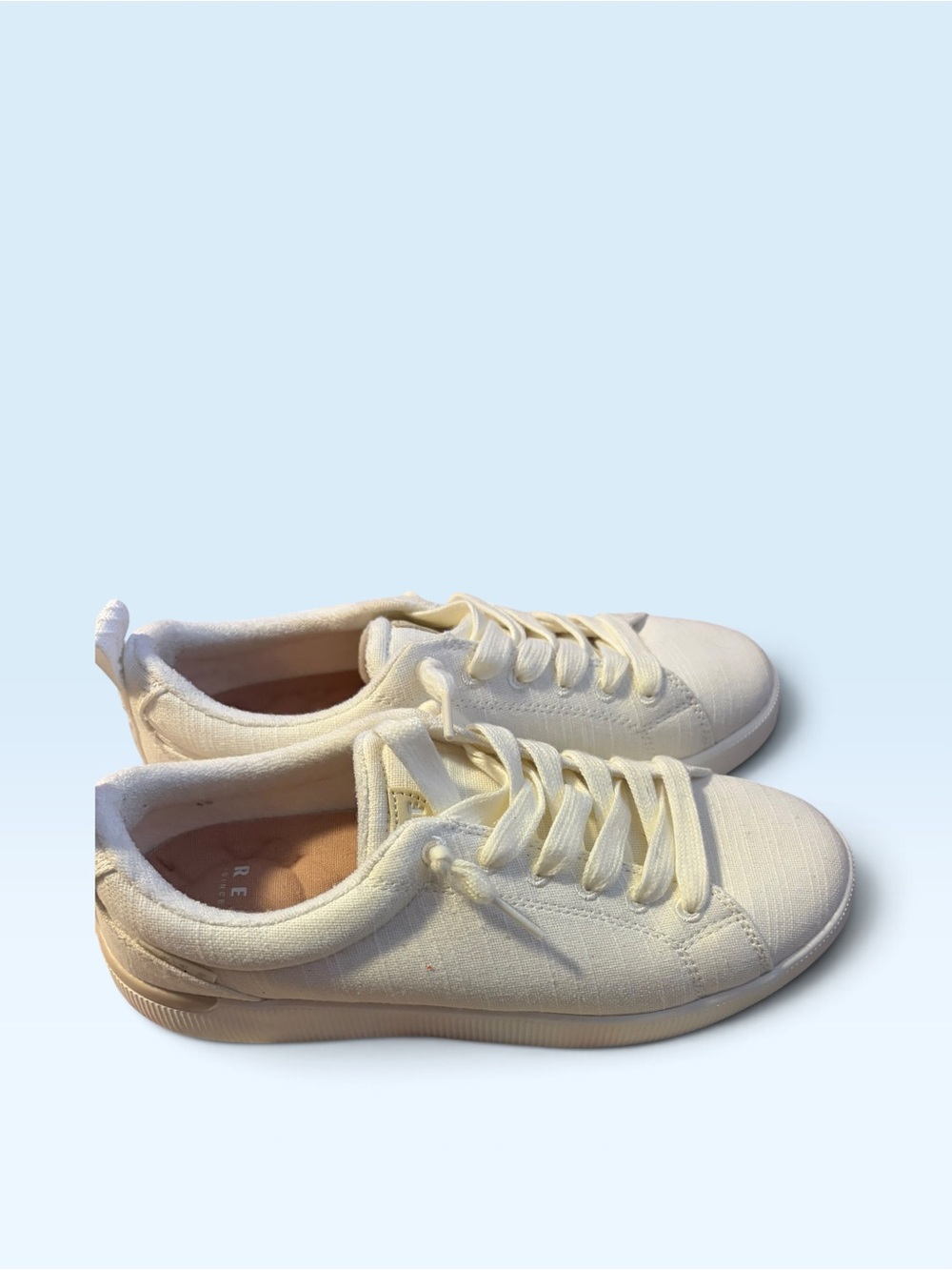 Reef Women's Casual Lace-Up Canvas Sneakers - White Sz 9